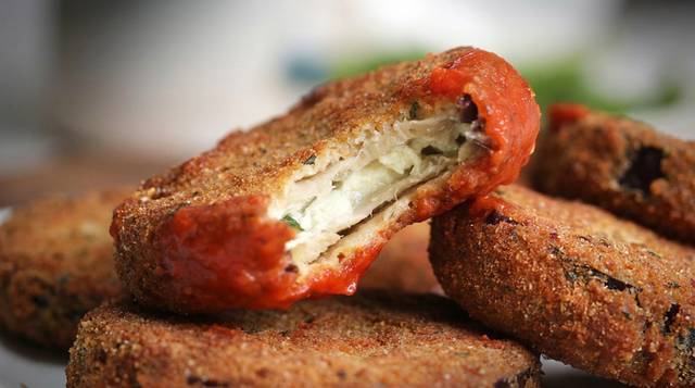 S51. Eggplant Parmigiana.