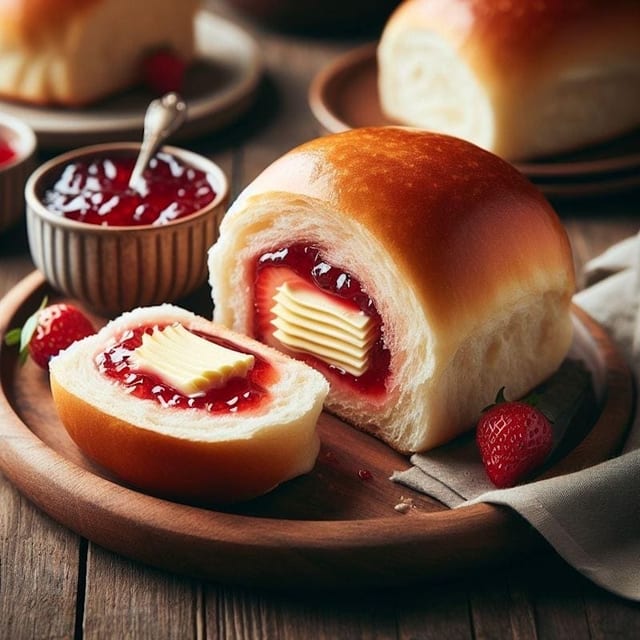 B2. Bread with Butter and Jelly.