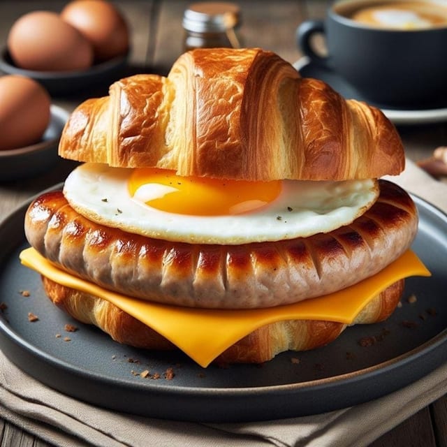 B12. Sausage Egg and Cheese.