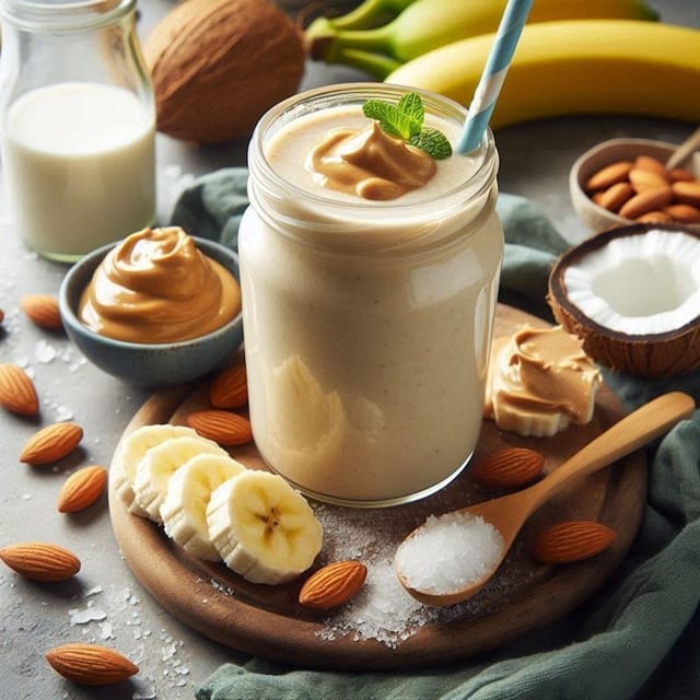 SM11. Peanut Banana Split Smoothie.