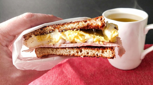 B33. Salami Breakfast Combo.