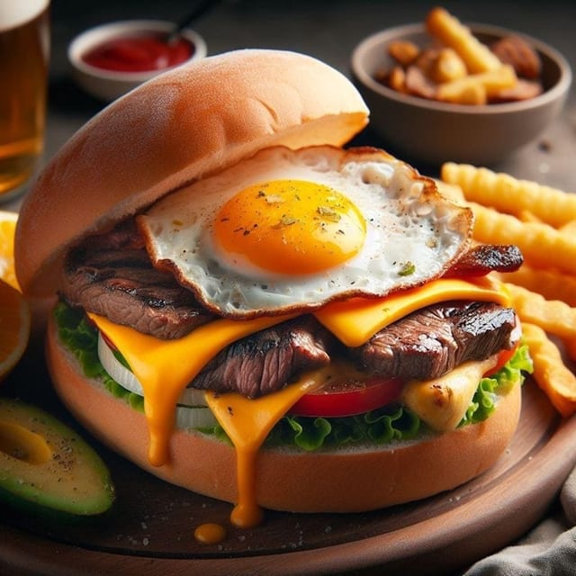 B13. Steak Egg and Cheese.