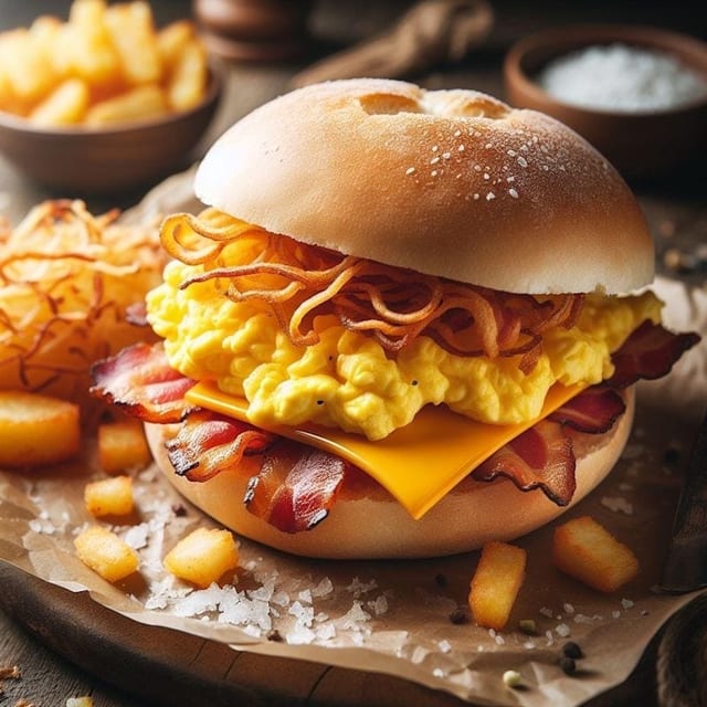 B12. Bacon Egg and Cheese.