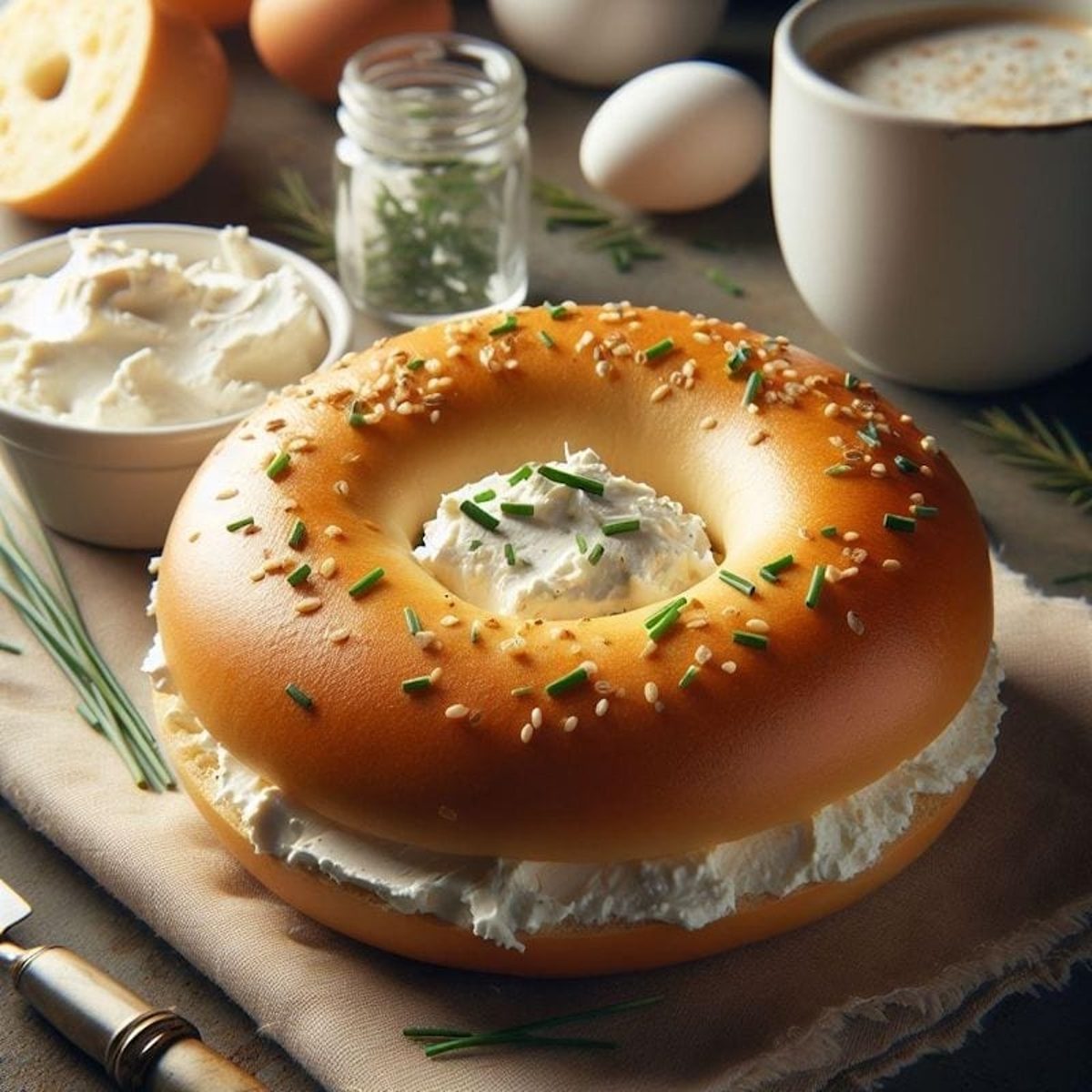 B3. Bagel with Cream Cheese
