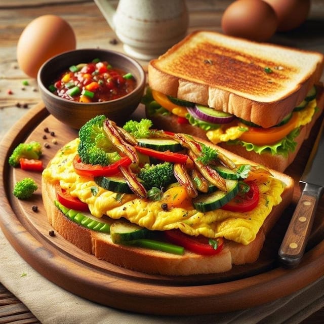 B19. Veggie Omelet.