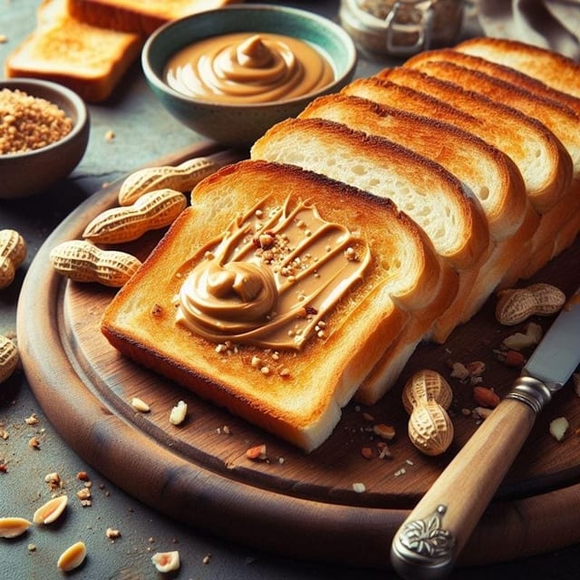 B6. Bread with Peanut Butter.